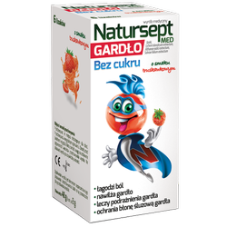 NATURSEPT MED GARDŁO LIZAKI BEZ CUKRU 6SZTUK