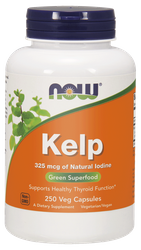 NOW FOODS KELP 325 MCG, jod, 250KAPSUŁEK