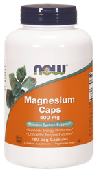 NOW FOODS MAGNESIUM  CAPS 400MG 180KAPSUŁEK 