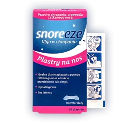 SNOREEZE PLASTRY NA NOS, P/CHRAPANIU DUŻE 10SZTUK