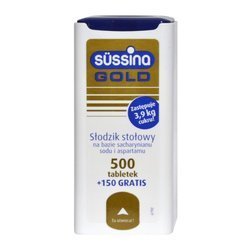 SUSSINA GOLD SŁODZIK 500 + 150 TABLETEK GRATIS