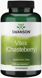 SWANSON CHASTEBERRY 400MG,NIEPOKALANEK 120KAPSUŁEK