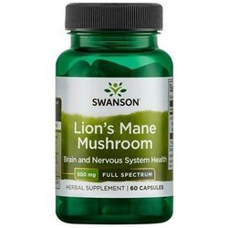 SWANSON FS LION'S MANE 500MG,soplówka, 60KAPSUŁEK