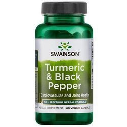 SWANSON TURMERIC & BLACK PEPPER 60KAPSUŁEK 