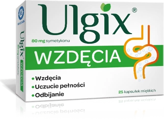 ULGIX WZDĘCIA 80MG 25KAPSUŁEK