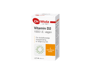 VITAMIN D2 1000 I.E.vegan 60KAPSUŁEK (DR.WOLZ)