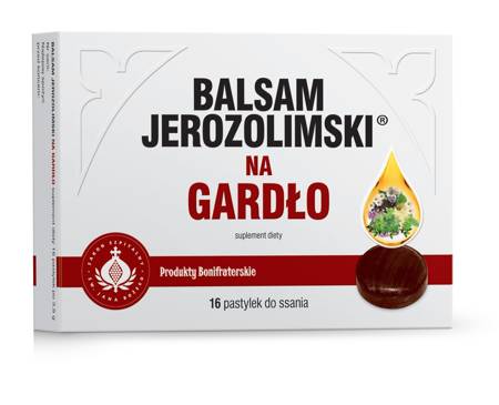 BALSAM JEROZOLIMSKI NA GARDŁO 16PASTYLEK DO SSANIA