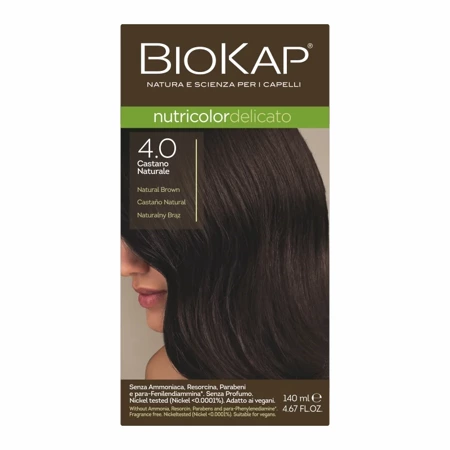 BIOKAP NUTRICOLOR DELICATO,  4.0 BRĄZ