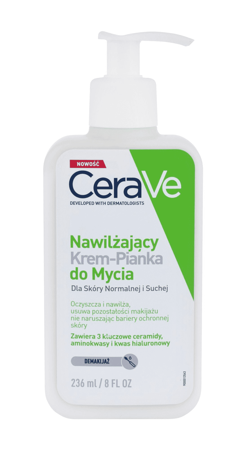 CERAVE NAWILŻAJĄCY KREM-PIANKA DO MYCIA 236ML