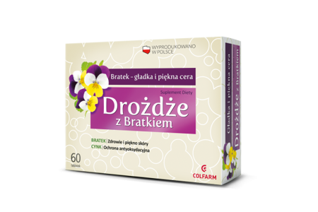 COLFARM DROŻDŻE Z BRATKIEM 60TABLETEK