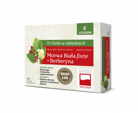 COLFARM MORWA BIAŁA FORTE+ BERBERYNA 60TABLETEK