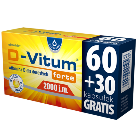 D-VITUM FORTE 2000J.M. 90KAPSUŁEK