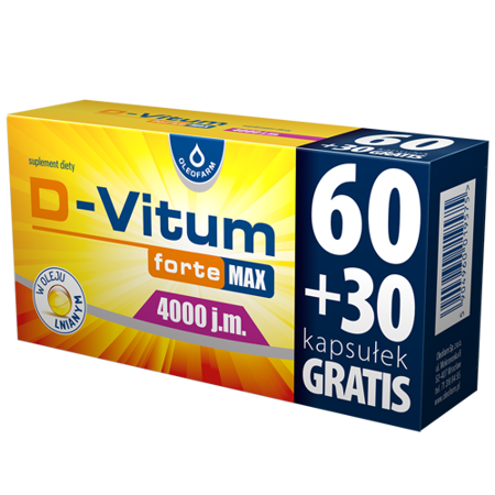 D-VITUM FORTE MAX 4000J.M. 90KAPSUŁEK