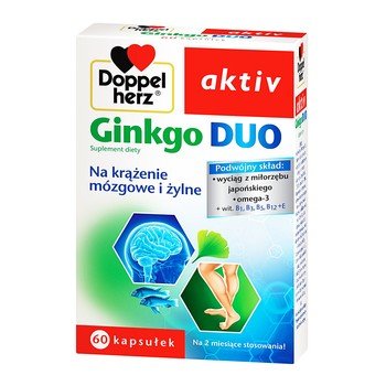 DOPPELHERZ AKTIV GINKGO DUO 60KAPSUŁEK