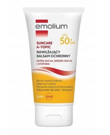 EMOLIUM SUNCARE A-TOPIC NAWILŻAJĄCY BALSAM OCHRONNY SPF50+ 150ML