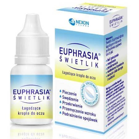 EUPHRASIA ŚWIETLIK ŁAGODZĄCE KROPLE DO OCZU 10ML