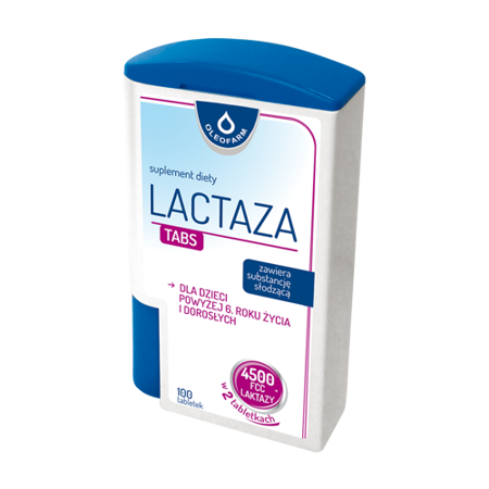 LACTAZA TABS, enzym laktaza, 100TABLETEK