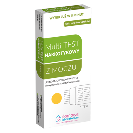 MULTI TEST NARKOTYKOWY Z MOCZU, badaj się sam, 1SZTUKA