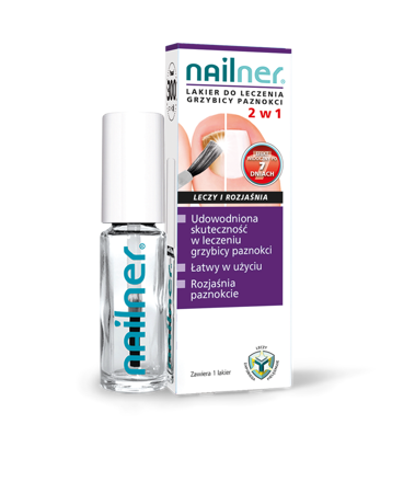 NAILNER LAKIER DO GRZYBICY PAZNOKCI 2W1 5ML