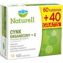 NATURELL CYNK ORGANICZNY +C 100TABLETEK