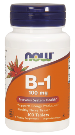 NOW FOODS B-1 100MG,witamina B1 100TABLETEK