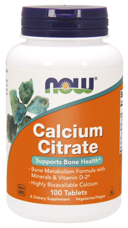 NOW FOODS CALCIUM CITRATE 100TABLETEK