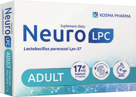 NeuroLPC ADULT, psychobiotyk na dobry nastrój, 20KAPSUŁEK