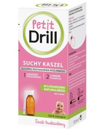 PETITDRILL SYROP  NA SUCHY KASZEL 125ML