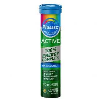 PLUSSSZ ACTIVE 100% ENERGY COMPLEX 20TABLETEK MUSUJĄCYCH