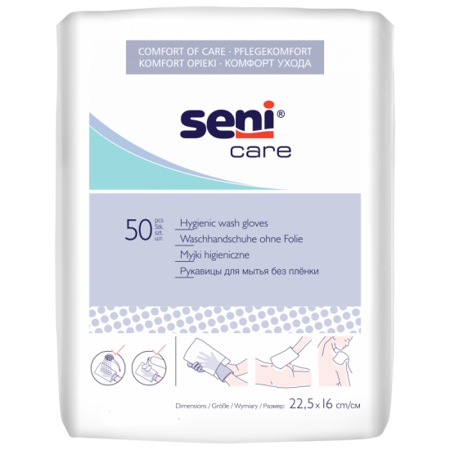 SENI CARE MYJKI NIEPOFOLIOWANE 50SZTUK