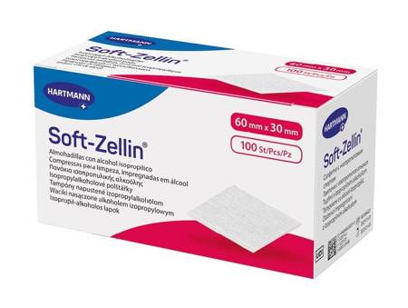 SOFT-ZELLIN C GAZIKI NASĄCZONE ALKOHOLEM 100SZTUK