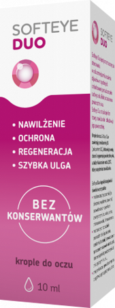 SOFTEYE DUO NAWILŻAJĄCE KROPLE DO OCZU 10ML