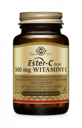 SOLGAR ESTER C-PLUS 500MG VITAMIN C 50KAPSUŁEK