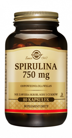 SOLGAR SPIRULINA 750MG 80KAPSUŁEK