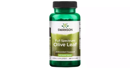 SWANSON FS OLIVE LEAF 400MG 60 KAPSUŁEK