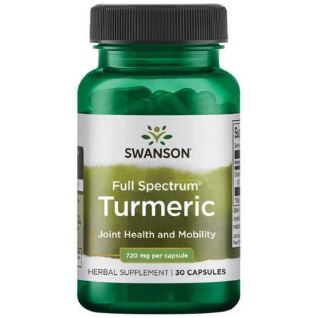 SWANSON TURMERIC 720MG,kurkuma, 30KAPSUŁEK