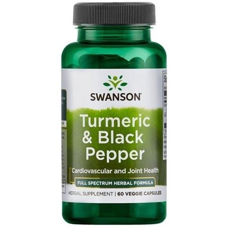 SWANSON TURMERIC & BLACK PEPPER 60KAPSUŁEK 