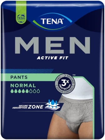 TENA MEN PANTS NORMAL GREY S/M 9SZTUK