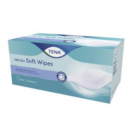 TENA SOFT WIPE,CHUSTECZKI OCZYSZCZAJĄCE SUCHE 