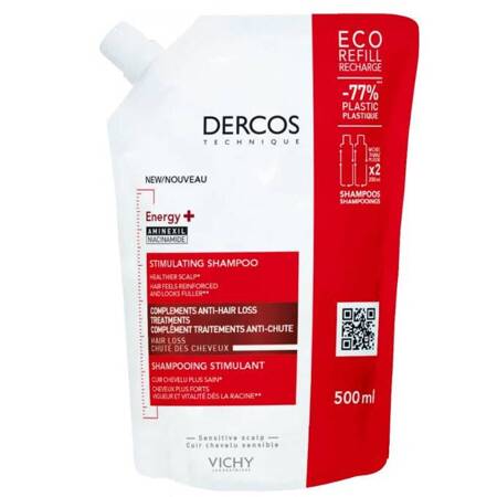 VICHY DERCOS SZAMPON WZMACNIAJĄCY 500ML (WKŁAD)